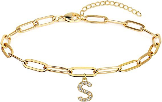 Women's Fashion Initial Letter Bracelet